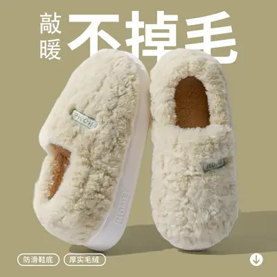 Women Winter Plush Cotton Slippers All Indoor