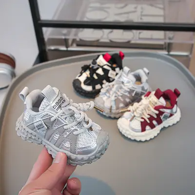 2025 Spring & Fall Baby Sports Shoes Baby Toddler Shoes Mesh Shoes Men's and Women's Running Shoes Casual Shoes