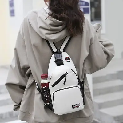 Waterproof Korean Style Crossbody Backpack for Men Women