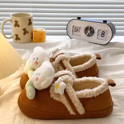 2025 Winter Warm Cotton Slip-On Birkenstock Style Slippers