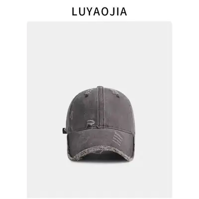 Vintage Distressed Baseball Cap Unisex Wide Bristle