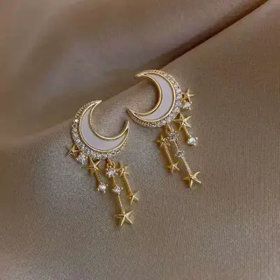 Korean Moon & Star Earrings for Women Wholesale