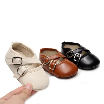 Commercial Leather Shoes, Korean Style Children's Shoes, Baby Walking Shoes, Spring Girls' Princess Shoes, Simple Style Toddler Shoes
