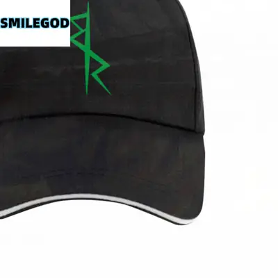 Cyberpunk Black Cap with Green Logo