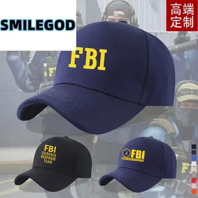 Red FBI Agent Movie Hat for Men Women