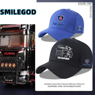 Scania Truck Fan Cap Red Men Sun Hat