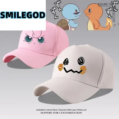 Pikachu Q Anime Cap Blue Unisex Baseball