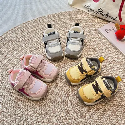 2025 New Autum Girls' Flats, Boys' Sports Shoes, Toddler Shoes, Baby Shoes, Soft Soles, Breathable Shoes