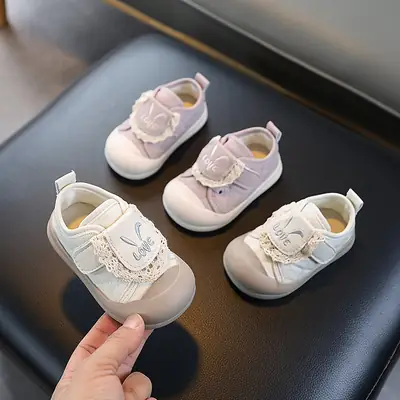 Baby Girl Princess Shoes Breathable Baby Toddler Shoes 2025 Spring & Fall New Soft Sole Non-Slip Casual Shoes Girls Flats