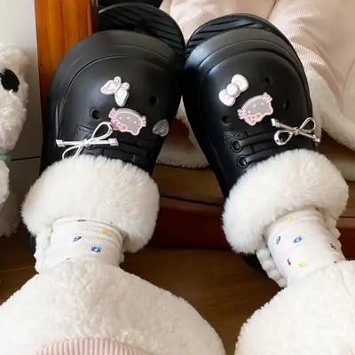 Winter Warm Furry Cat Slippers for Women