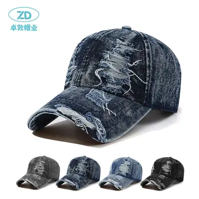 Los Angeles Faded Denim Baseball Cap for Men