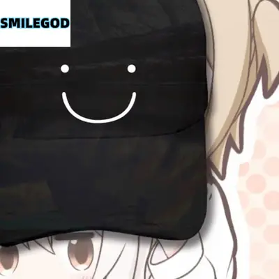 Black Anime Face Cap for Men Women
