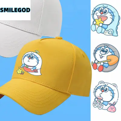 Doraemon Cartoon Cap Black Unisex