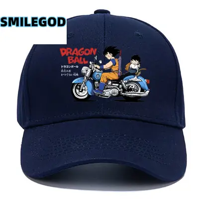 Dragon Ball Sun Wukong Motorcycle Cap Blue Men Women