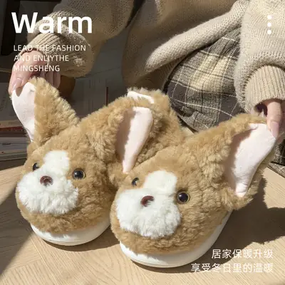 Cute Devon Meow Cotton Slippers for Women