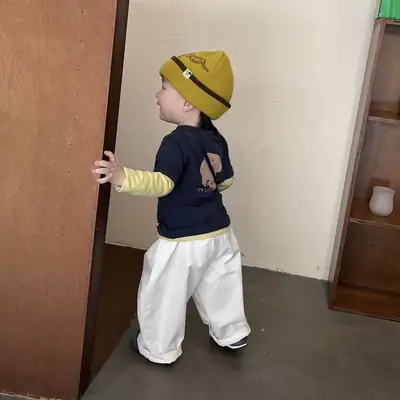 Boys' Faux Embroidered T-Shirt White Pants Set