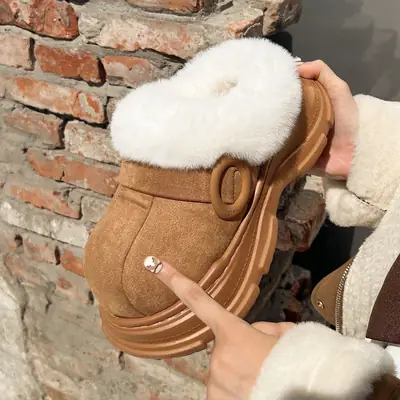 Women's 5cm Height-Increasing Soft Slippers Winter Wear