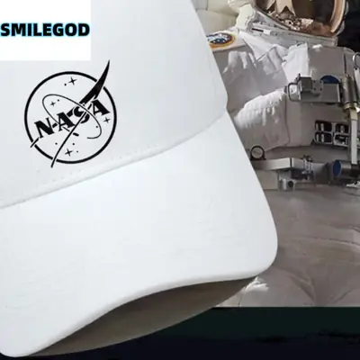 Nasa Space Cap Men's White Baseball Sun Hat