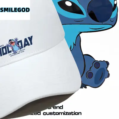 2021 Anime Stitch Duckbill Cap Grey Unisex
