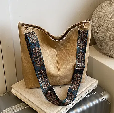Women Crossbody Bag with Paisley Strap Large Capacity