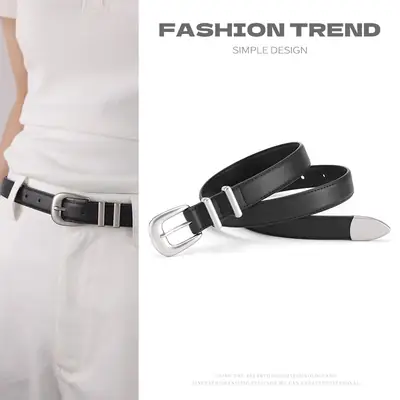 2025 New Korean Soft Fashion Thin Belt Women's Simple Versatile Decorative Jeans Belt Ready for Sale