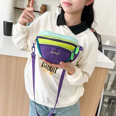 Dopamine Color-Blocking Crossbody Bag for Women