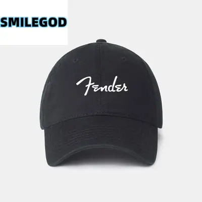 Fender Electric Guitar Hat Black Unisex Sunshade Cap