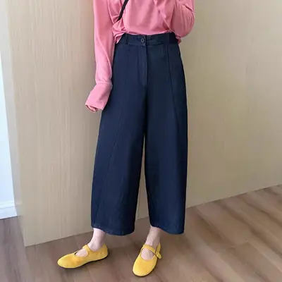 Dark Blue Harem Jeans Plus Size Pear Shaped Figure