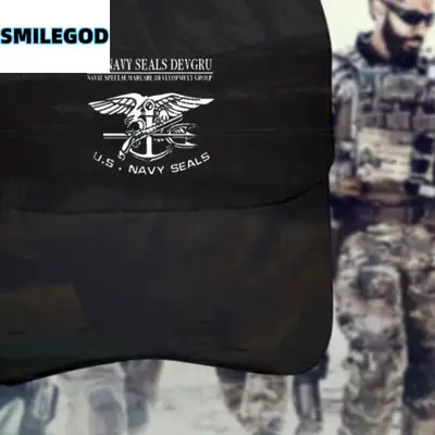 U.S. Navy Seals Baseball Cap Black USA Seal Logo