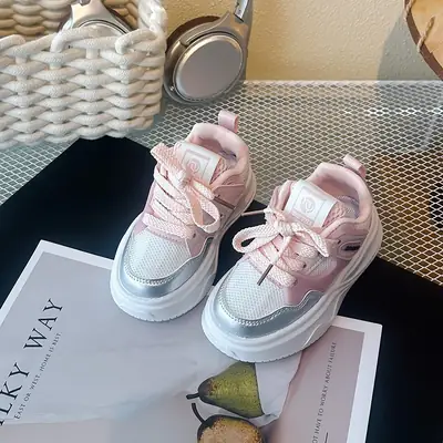 Girls' Shoes, Baby Sneakers, 1-3 Years Old Boys' 4 Soft-Soled Non-Slip Shoes, 5 Kidsren's Trendy Shoes 2025 Baby Toddler Shoes 2
