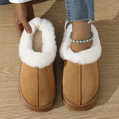 Women Cotton Slippers Winter Indoor Non-Slip