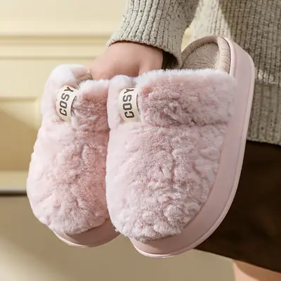 Women Fleece Lined Warm Slippers Autumn Winter 2025