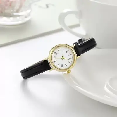 Trendy Korean-Style Simple Luxury Fashion Versatile Small Dial Retro Literary Style Watch Wholesale for College Students