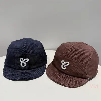 Black Embroidered Baseball Cap for Men Women Autumn Winter