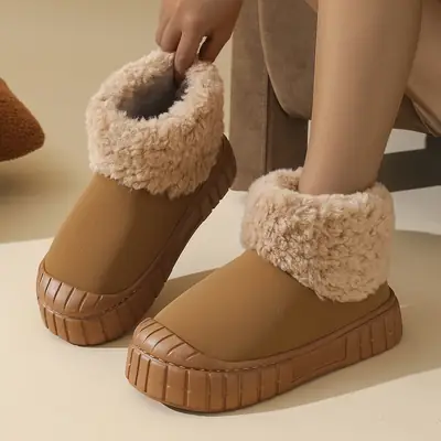 Women Fleece Lined Snow Boots Northeast Style Large
