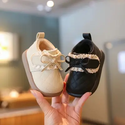 Baby Shoes Soft Sole Baby Girl Toddler Shoes 2025 Spring & Fall Children's Princess Shoes Short Boots 1 to 2-3 Years Old Toddler Shoes