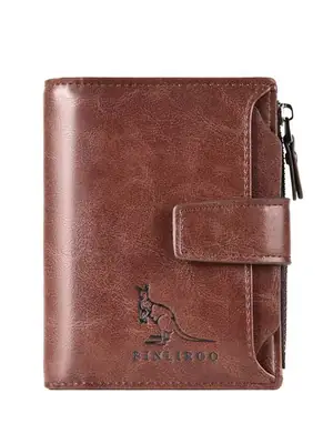 Carefully Selected High-Quality Kangaroo Oil Wax Leather Driver's License Wallet, Card Holder, Multifunctional Document Holder, Card Case, Driving License, Business Card