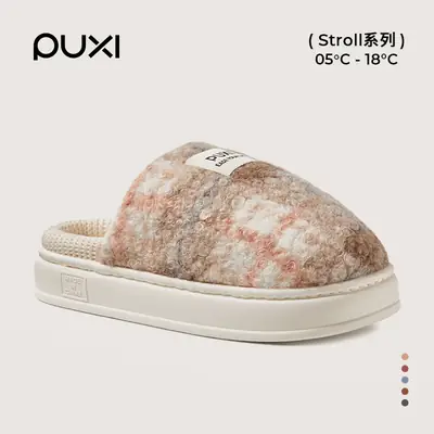Women Winter Cotton Slippers Warm Antibacterial Anti-Slip