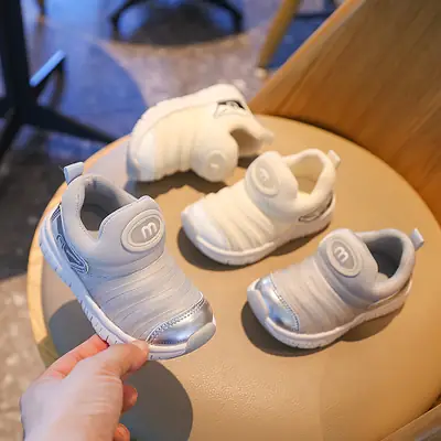 Spring and Autumn New Style Caterpillar Sports Shoes for Boys and Girls, Lightweight and Breathable Baby Toddler Shoes, Non-Slip Soft Sole Baby Shoes