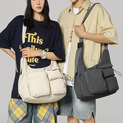 Large Capacity Crossbody Bag for Men Women Student Casual Japanese Backpack