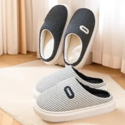 Women Winter Cotton Slippers Warm Plush Indoor Home