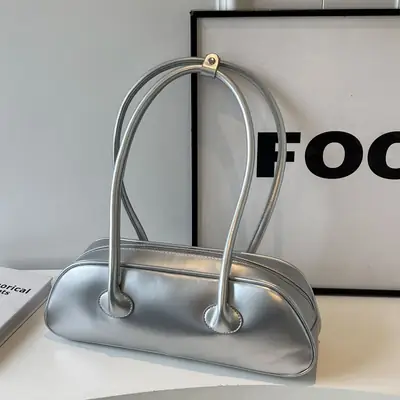 Silver Armpit Bag for Women 2025 High-End Style