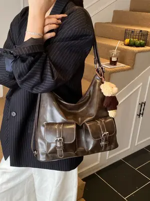 Women's Large Capacity Leather Shoulder Bag 2025