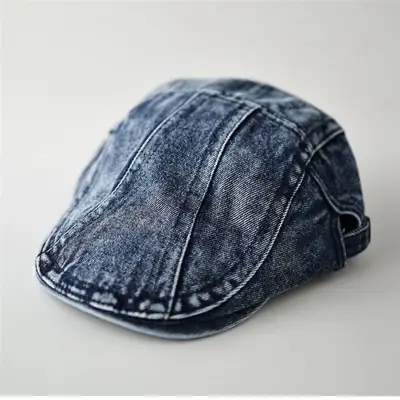 Washed Denim Distressed Cap Unisex Forward Style