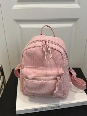Pink Women's Large Capacity Shoulder Bag for School & Commute