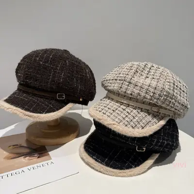 Women's British Retro Octagonal Hat Winter Warm Beret