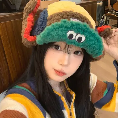 Japanese Retro Warm Baseball Cap for Women Winter Hat