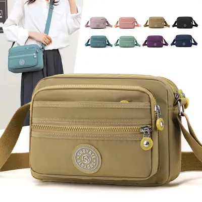 New Mother's Crossbody Bag Nylon Cloth Women's Bag Single Shoulder Crossbody Small Square Bag