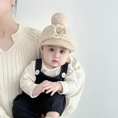 Baby Warm Peaked Hat for Boys Girls Winter Cashmere