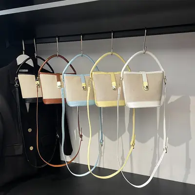 Women's Contrasting Color Handbag Autumn Winter Commuter Bag